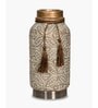 Beige Vintage Inspired Ceramic Cylindrical Shaped Vase