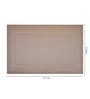 Solid Beige Vinyl Maze 18x12 Inches Placemats (Set of 6)