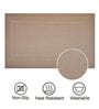 Solid Beige Vinyl Maze 18x12 Inches Placemats (Set of 6)