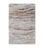 Beige Viscose and Wool Abstract 6 ft x 9 ft Hand Tufted Carpet
