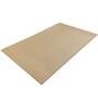 Beige Solid Viscose 5 ft x 7 ft Flat Weave Carpet