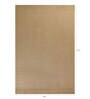 Beige Solid Viscose 5 ft x 7 ft Flat Weave Carpet