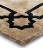 Buy Beige Viscose Abstract 5 x 7 Feet Hand Tufted Carpet
