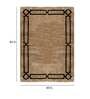 Buy Beige Viscose Abstract 5 x 7 Feet Hand Tufted Carpet