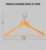 Beige Wood 1 Hook Cloth Hangers (Set Of 36)