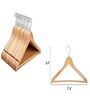 Beige Wood 1 Hook Cloth Hangers (Set Of 36)