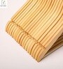Beige Wood 1 Hook Cloth Hangers (Set Of 6)
