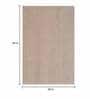Beige Abstract Wool 5 ft x 7 ft Hand Tufted Carpet