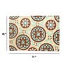 Buy Beige Persian Wool and Art Silk 4 ft x 6 ft Hand Tufted Carpet