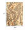 Buy Beige Wool and Viscose Abstract 5 x 7 Feet Hand Tufted Carpet