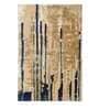 Buy Beige Wool and Viscose Abstract 5 x 7 Feet Hand Tufted Carpet
