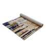 Buy Beige Wool and Viscose Abstract 5 x 7 Feet Hand Tufted Carpet