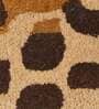 Buy Beige Wool and Viscose Abstract 5 x 7 Feet Hand Tufted Carpet