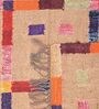 Beige Wool & Jute Geometric 108 x 72 Inches Hand Woven Dhurries