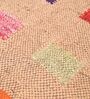 Beige Wool & Jute Geometric 108 x 72 Inches Hand Woven Dhurries