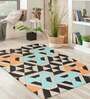 Buy Multicolor Wool Geometric 5 x 7 Feet Hand Tufted Carpet