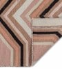 Beige Wool Geometric 6 x 9 Feet Hand Woven Carpet