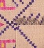 Beige Wool & Jute Abstract 60 x 36 Inches Hand Woven Dhurries