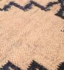 Beige Wool & Jute Abstract 96 x 60 Inches Hand Woven Dhurries