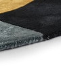 Buy Beige Wool Geometrical 6 ft x 6 ft Hand Tufted Carpet Carpet