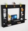 Belen Wall Mount Laptop Desk in Black Finish