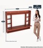 Belen Wall Mount Laptop Desk in Classic Walnut Finish