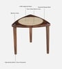 Belamy Cane Mango Wood End Table in Tubbaq Finish Belamy Cane Mango Wood End Table in Tubbaq Finish