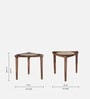 Belamy Cane Mango Wood End Table in Tubbaq Finish Belamy Cane Mango Wood End Table in Tubbaq Finish