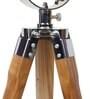 Belfast Floor Lamp ( Nickle & Teak)