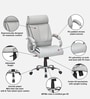 Belgrade High Back Leatherette Executive Chair in Grey Colour
