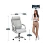 Belgrade High Back Leatherette Executive Chair in Grey Colour