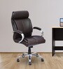 Belgrade Leatherette Executive Chair in Brown Colour