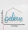 Believe (W 12 x H 6) Acyrlic & Silicone LED Neon Light (Blue)