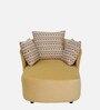 Belisario Velvet Chaise Lounger in Mustard Colour