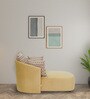 Belisario Velvet Chaise Lounger in Mustard Colour