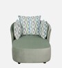 Belisario Velvet Chaise Lounger in Teal Green Colour