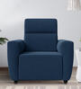 Belize Fabric 1 Seater Sofa In Cobalt Blue Colour