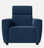 Belize Fabric 1 Seater Sofa In Cobalt Blue Colour