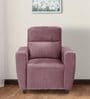 Wakefit Belize Fabric 1 Seater Sofa In Rose Brown Colour