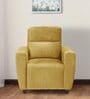 Wakefit Belize Fabric 1 Seater Sofa In Yellow Colour