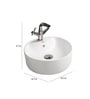 Bell White Ceramic Basin (Model: 8011)