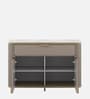 Bella 3 Door Sideboard With Drawer In Creamic Grey & Sebastian Oak Finish