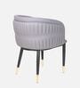 Bella Leatherette Lounge Chair In Gravel Gray Colour