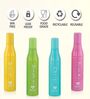 Bella Round 850 ml Multicolor Plastic (Set of 4) Water Bottle