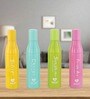 Bella Round 850 ml Multicolor Plastic (Set of 4) Water Bottle