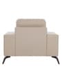 Bellagio Half Leather 1 Seater Sofa in Exotica Oyster Beige colour