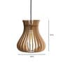 Belle Birch Wood Ceiling Lamp