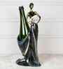 Belle Femme Antique Metal Wine Bottle Holder (Bronze)