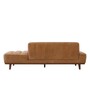 Bellgio Upholstered Lounger In Rust Brown Color