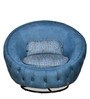Bellini Barrel Chair with Swivel in Deep Blue Colour